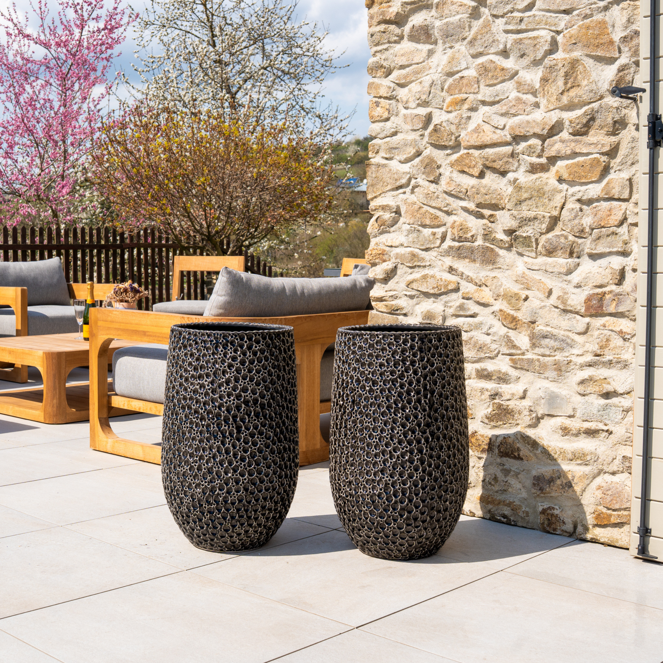 Keramiktopf PARIS Černá – Provence-Stil, robust und elegant