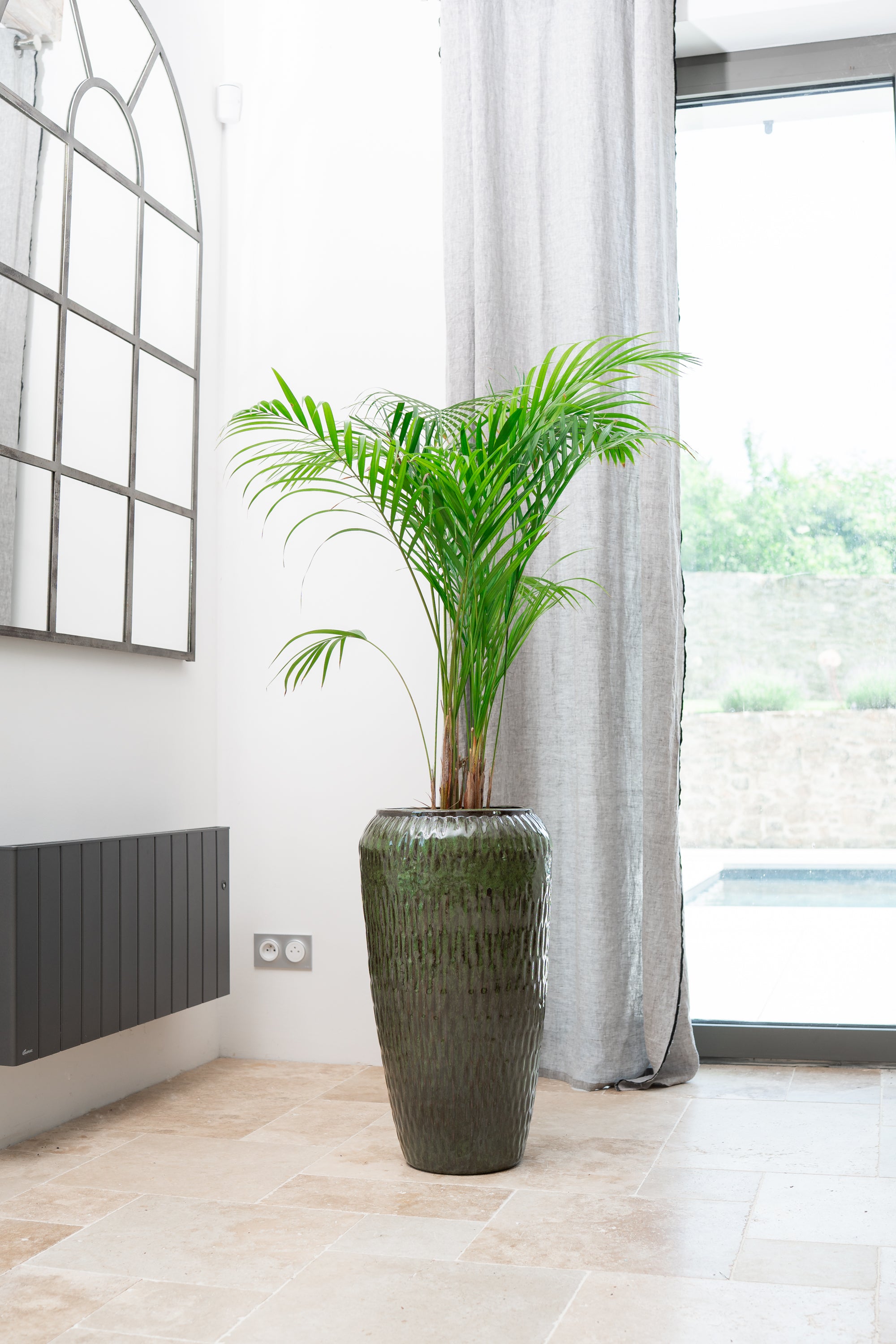 Keramik-Blumentopf Pompadour - Tropisches Grün