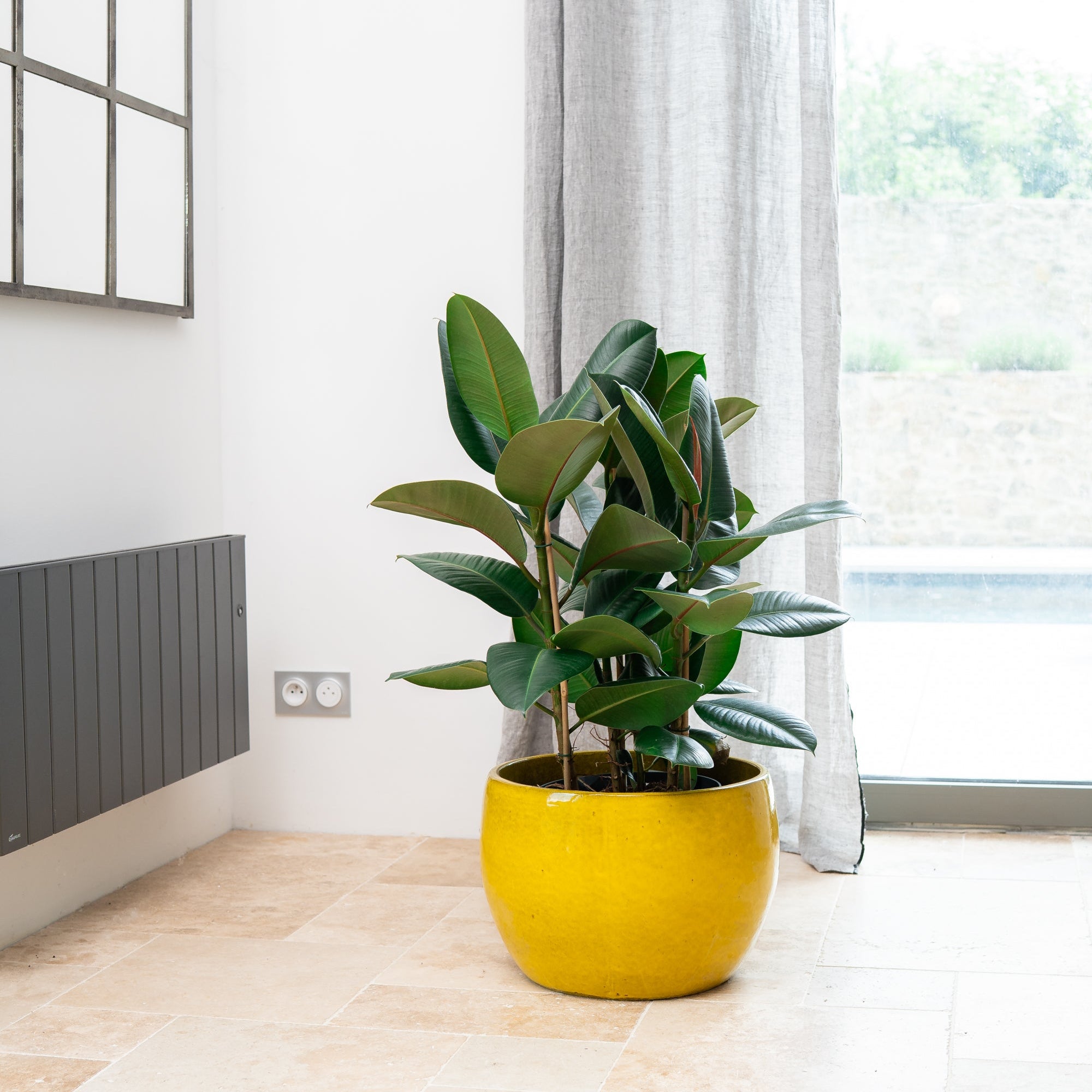 Keramik-Blumentopf ROMULUS - Gelb