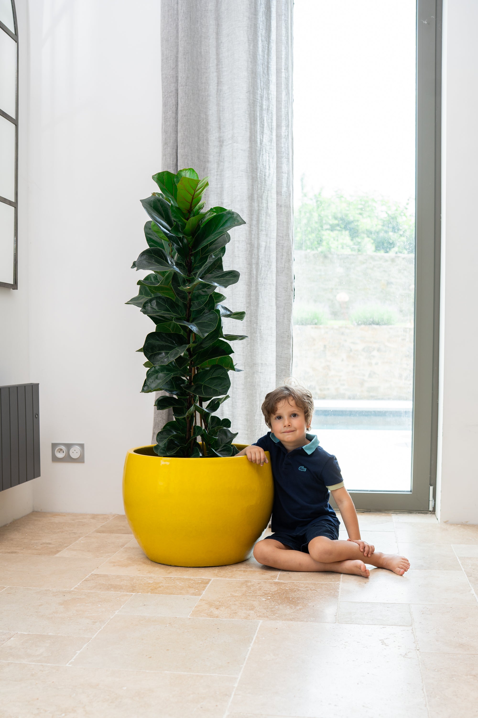 Keramik-Blumentopf Romulus - Gelb