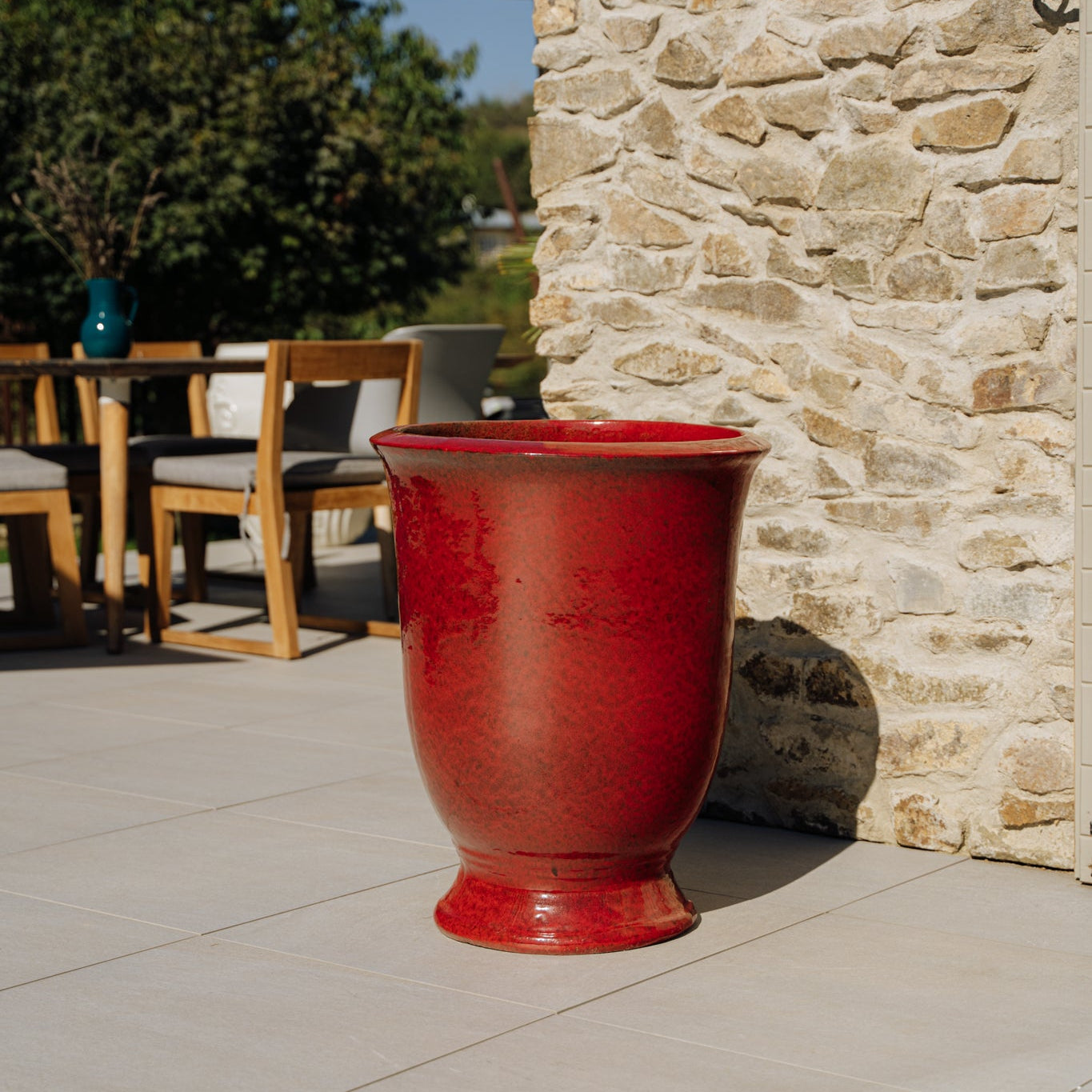 Provencelia ARTHUR Tropenrot – Premium Keramiktopf, zeitloses Design