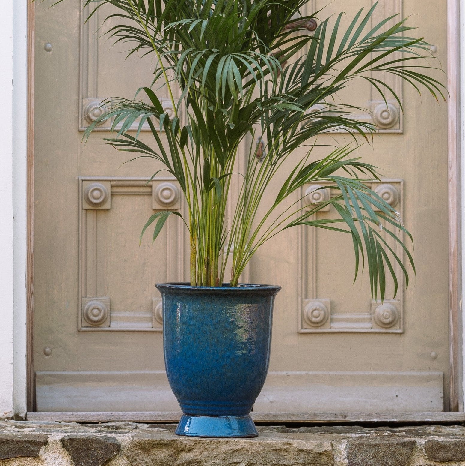 Keramický květináč Arthur - Mořsky modrá - Provencelia.cz