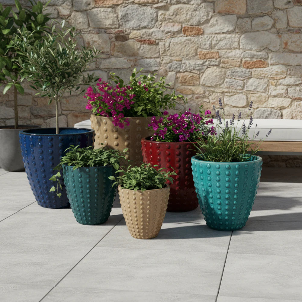 Keramik-Blumentopf ATTILA - Türkis