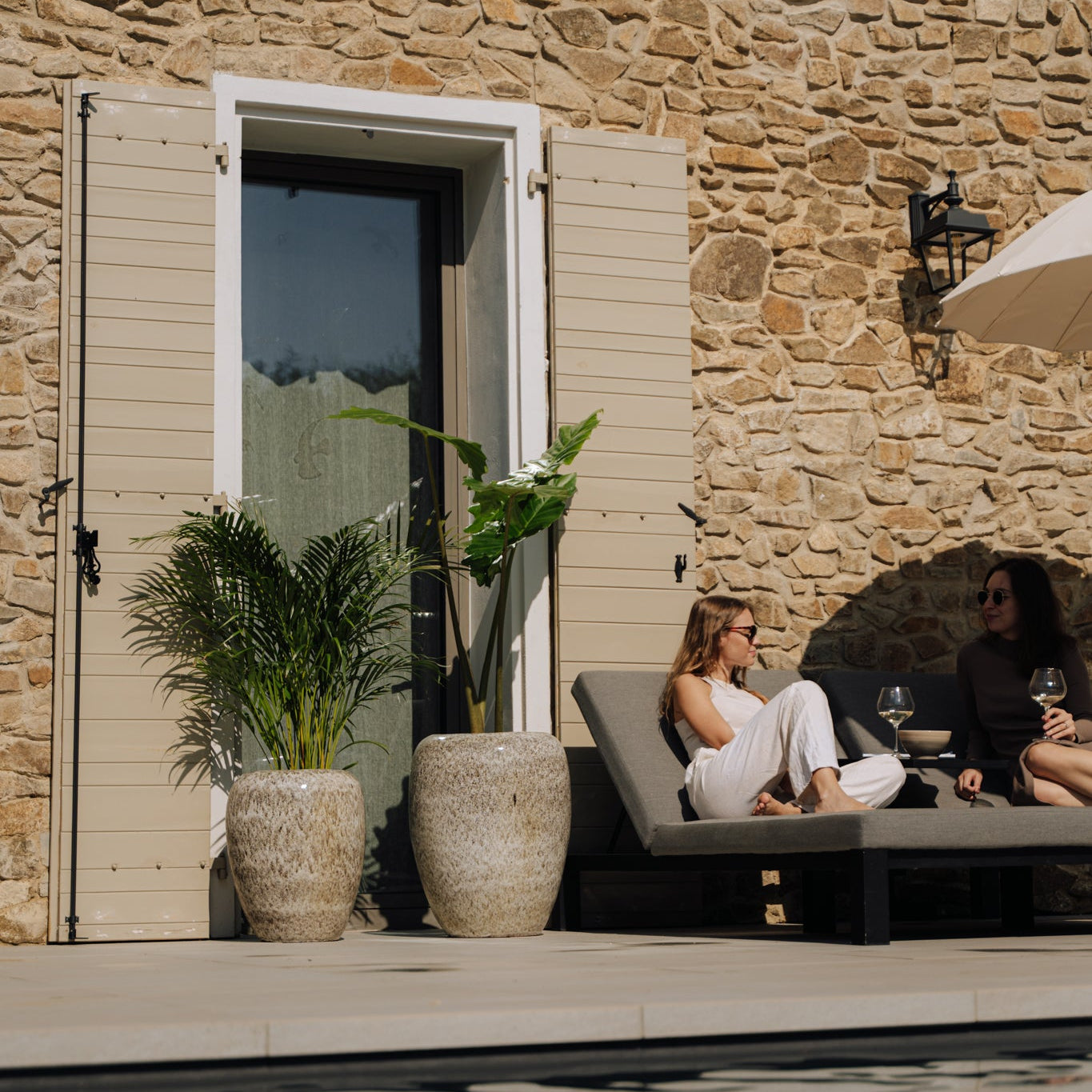 GALILEE Tiger-Weiß Keramik-Topf – Provencelia, für Garten und Terrasse