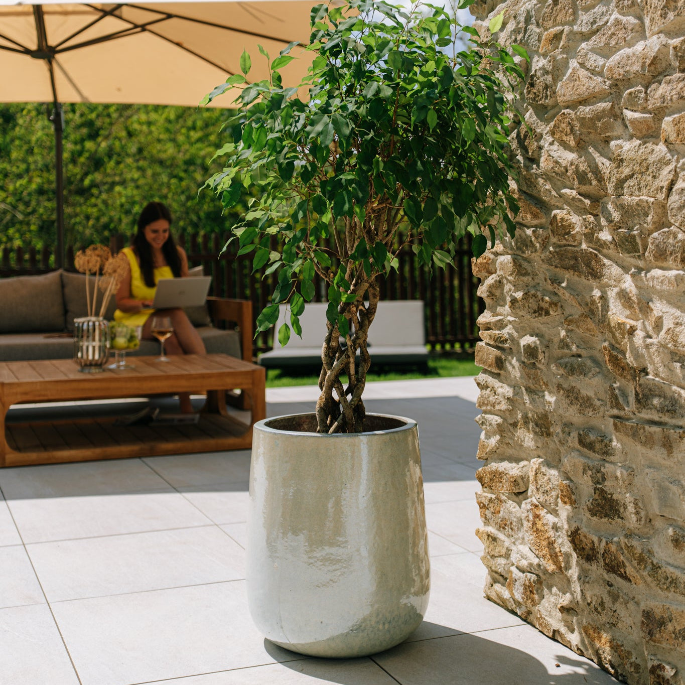 Keramiktopf DIANE Perlová – Provence-Stil, robust und elegant