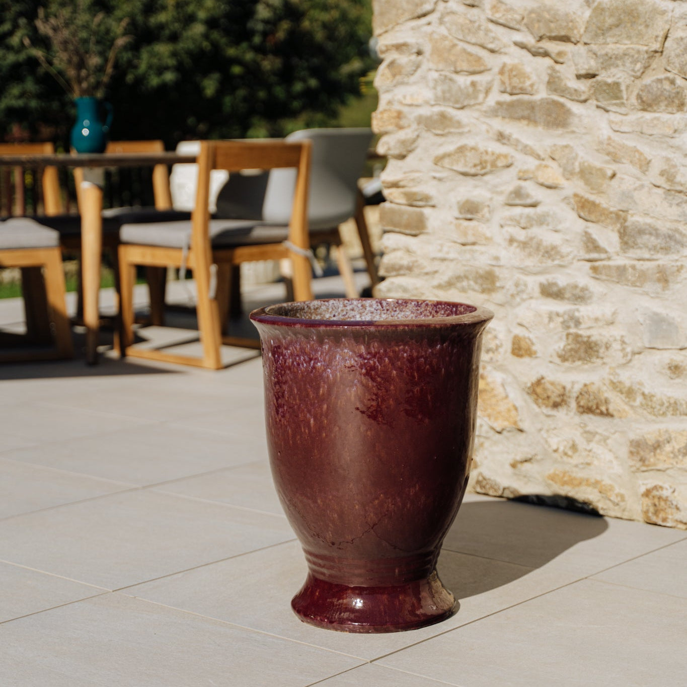 ARTHUR Lila Keramik-Topf – Provencelia, für Garten und Terrasse