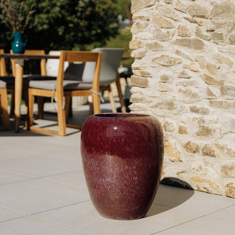 Keramik-Blumentopf GALILEE - Herbstlila