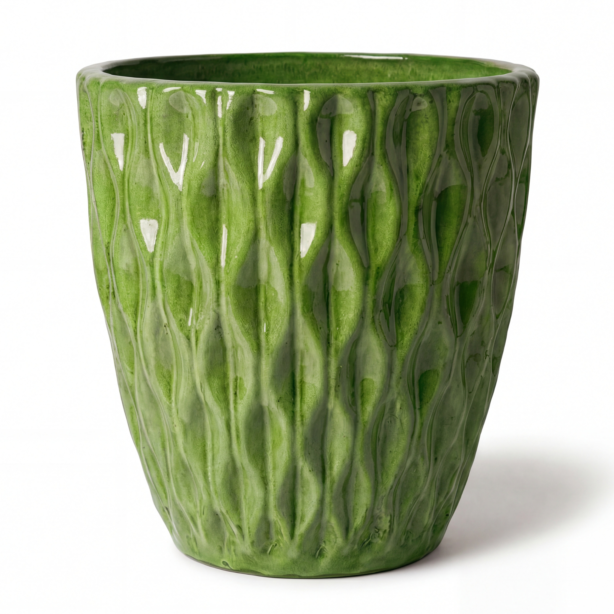 Keramik-Pflanzkübel MONET - Apfelgrün