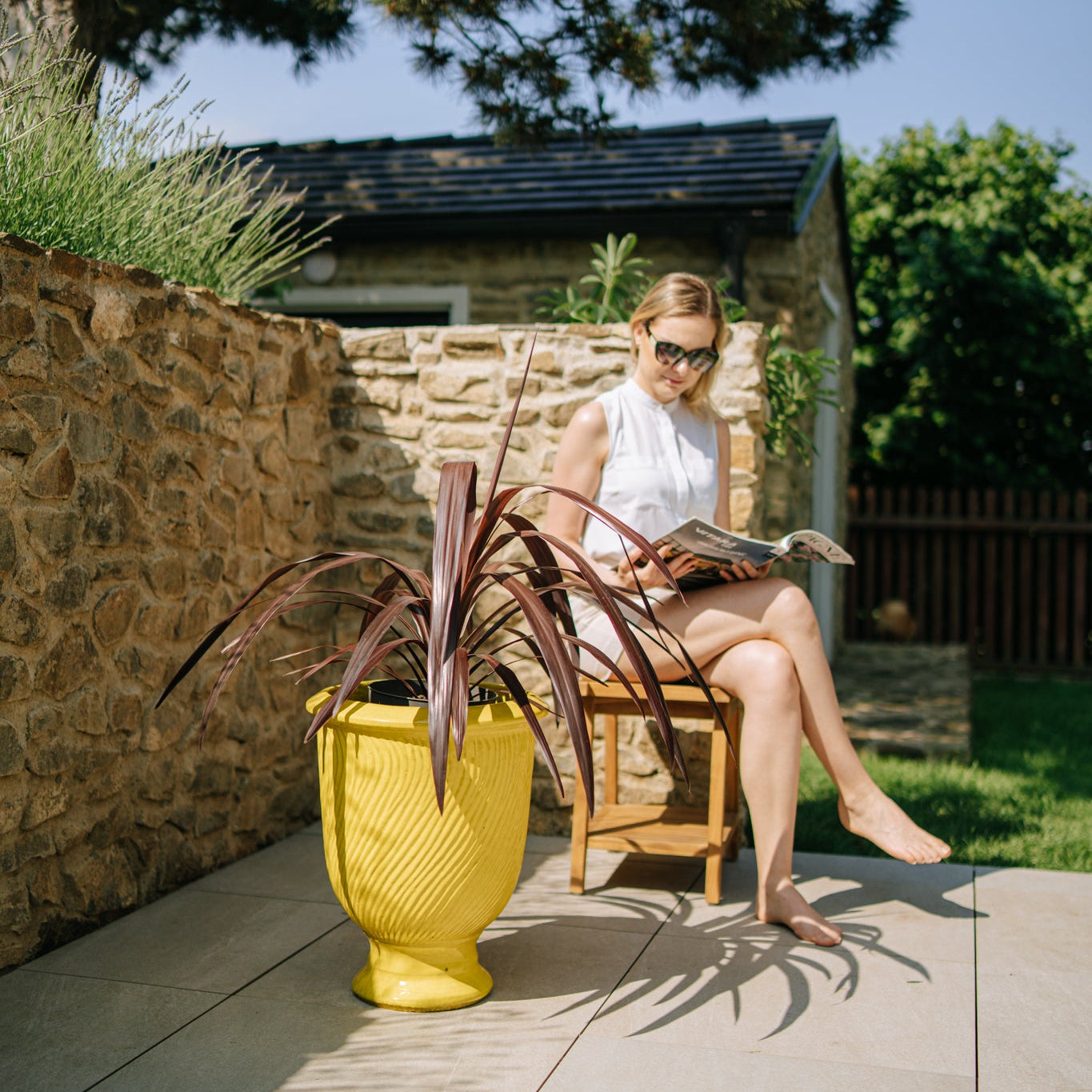 Provencelia MORGANE Žlutý – Premium Keramiktopf, zeitloses Design