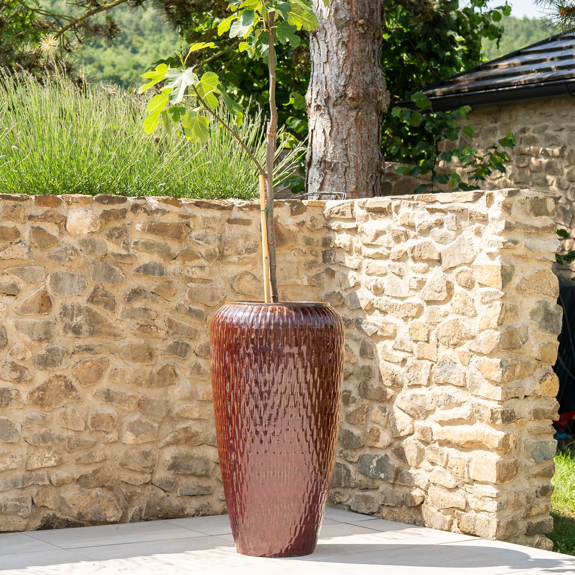 Keramiktopf POMPADOUR Cihlově červený – Provence-Stil, robust und elegant