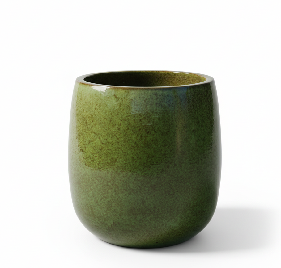 Keramik-Blumentopf SOCRATE - Tropengrün