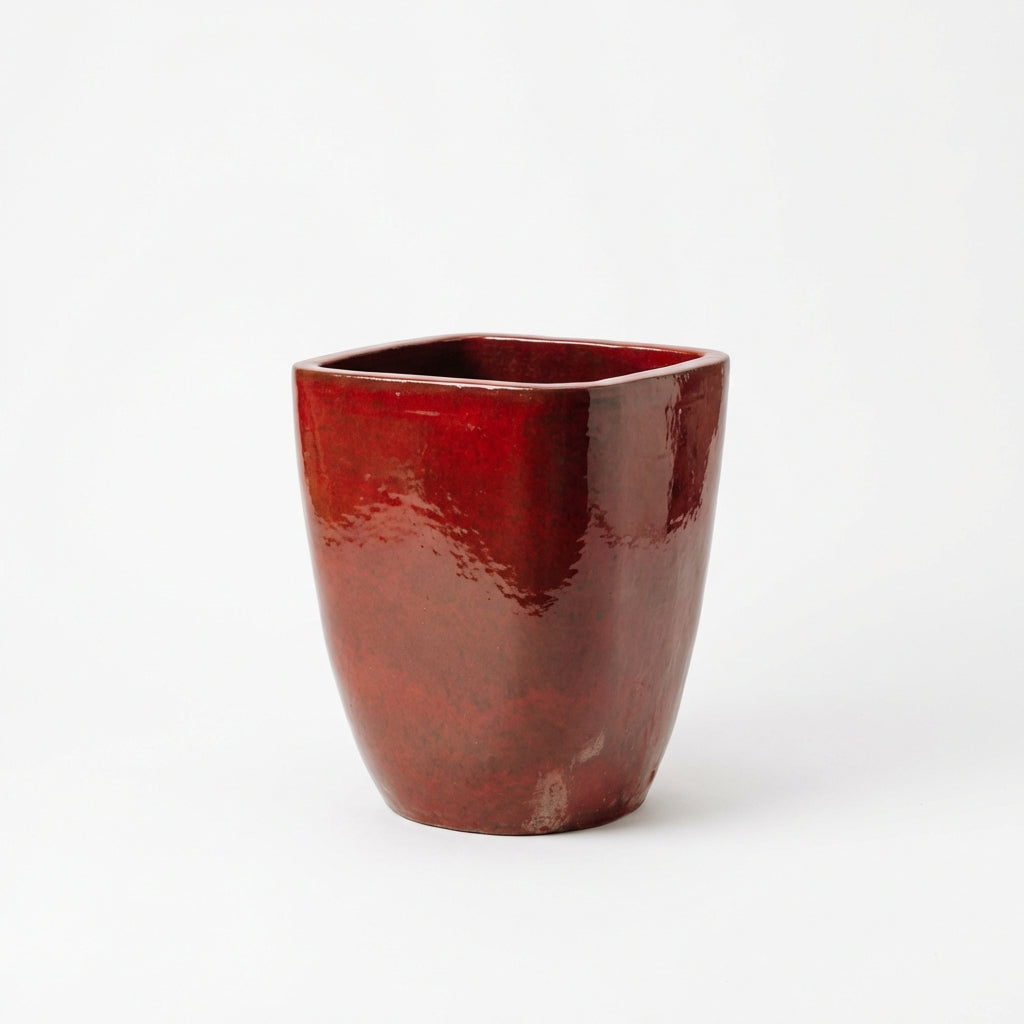 Keramický květináč VAUBAN - Tropická červená