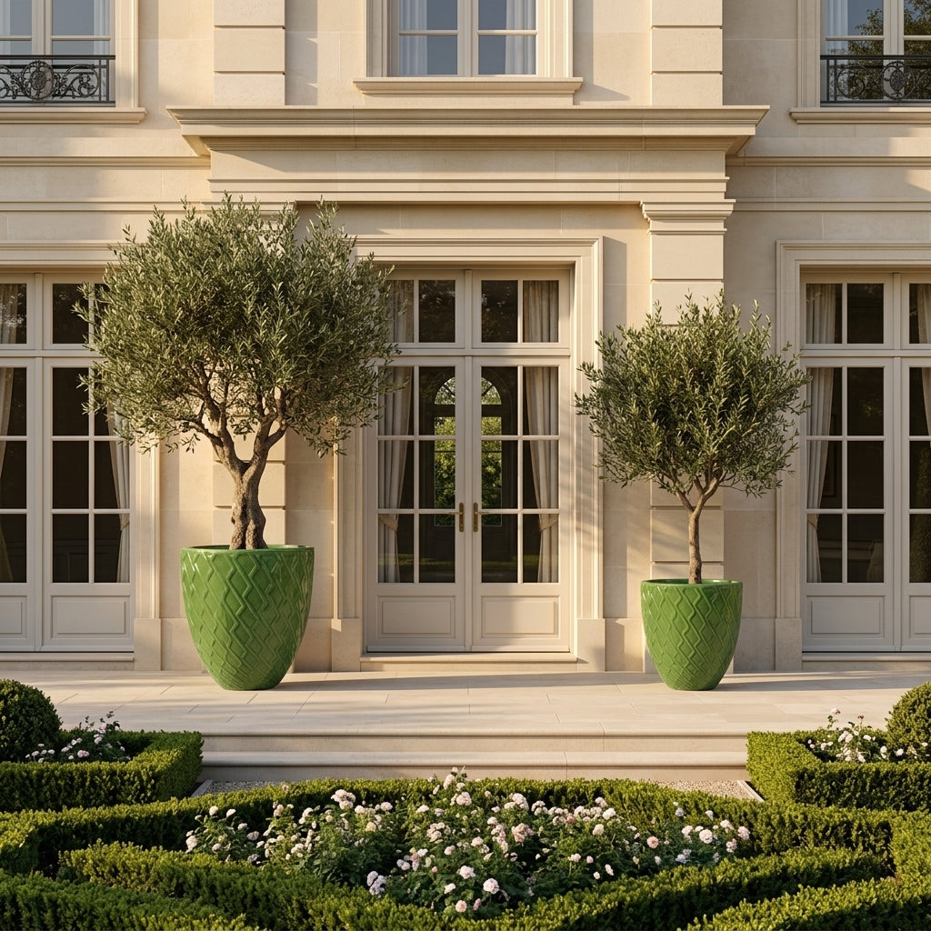 Keramiktopf ZEUS Grün – Provence-Stil, robust und elegant