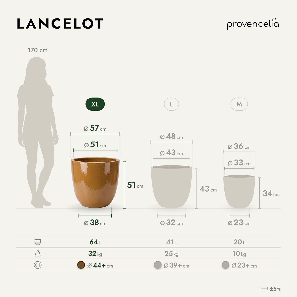 LANCELOT XL – Maße