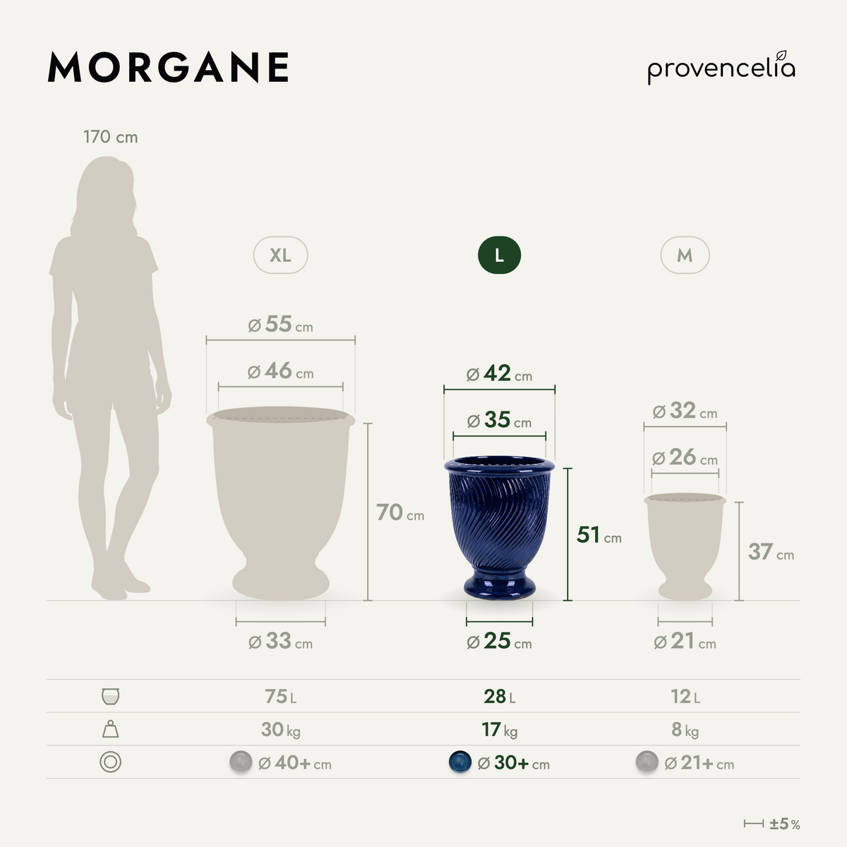 MORGANE L – Maße