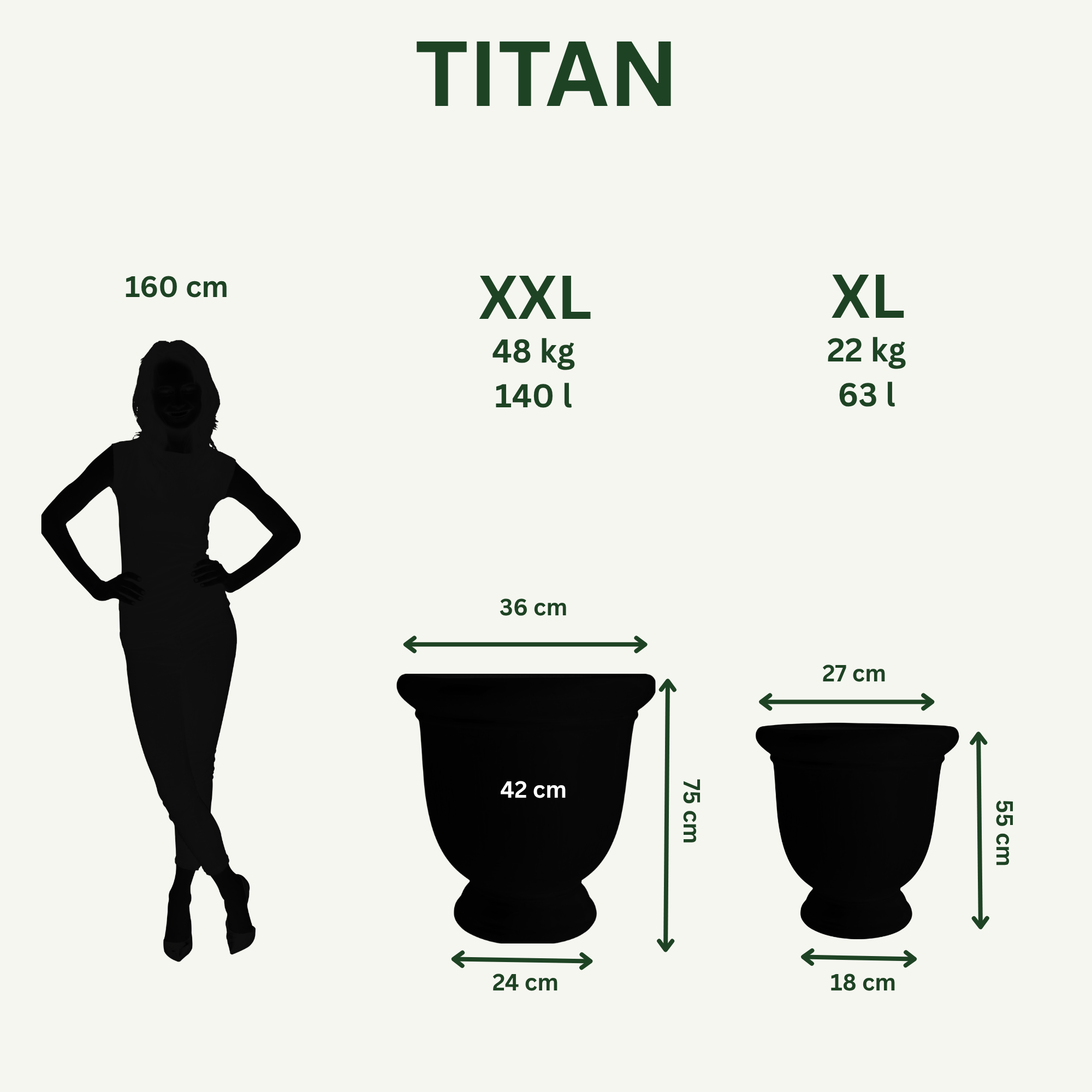 XXL Keramik-Pflanzkübel TITAN - Tropenrot