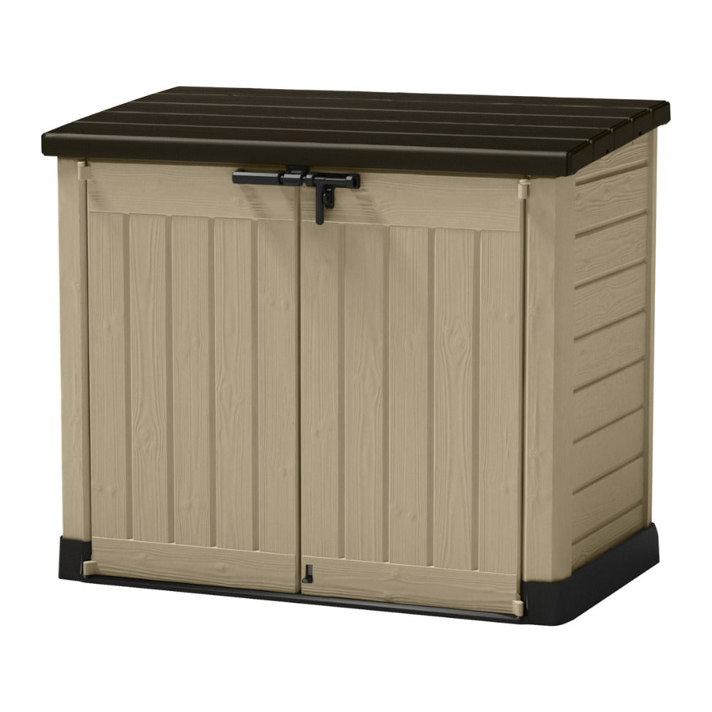 Store-It-Out Max Coffre de rangement 146x82x125cm, Beige / Brun