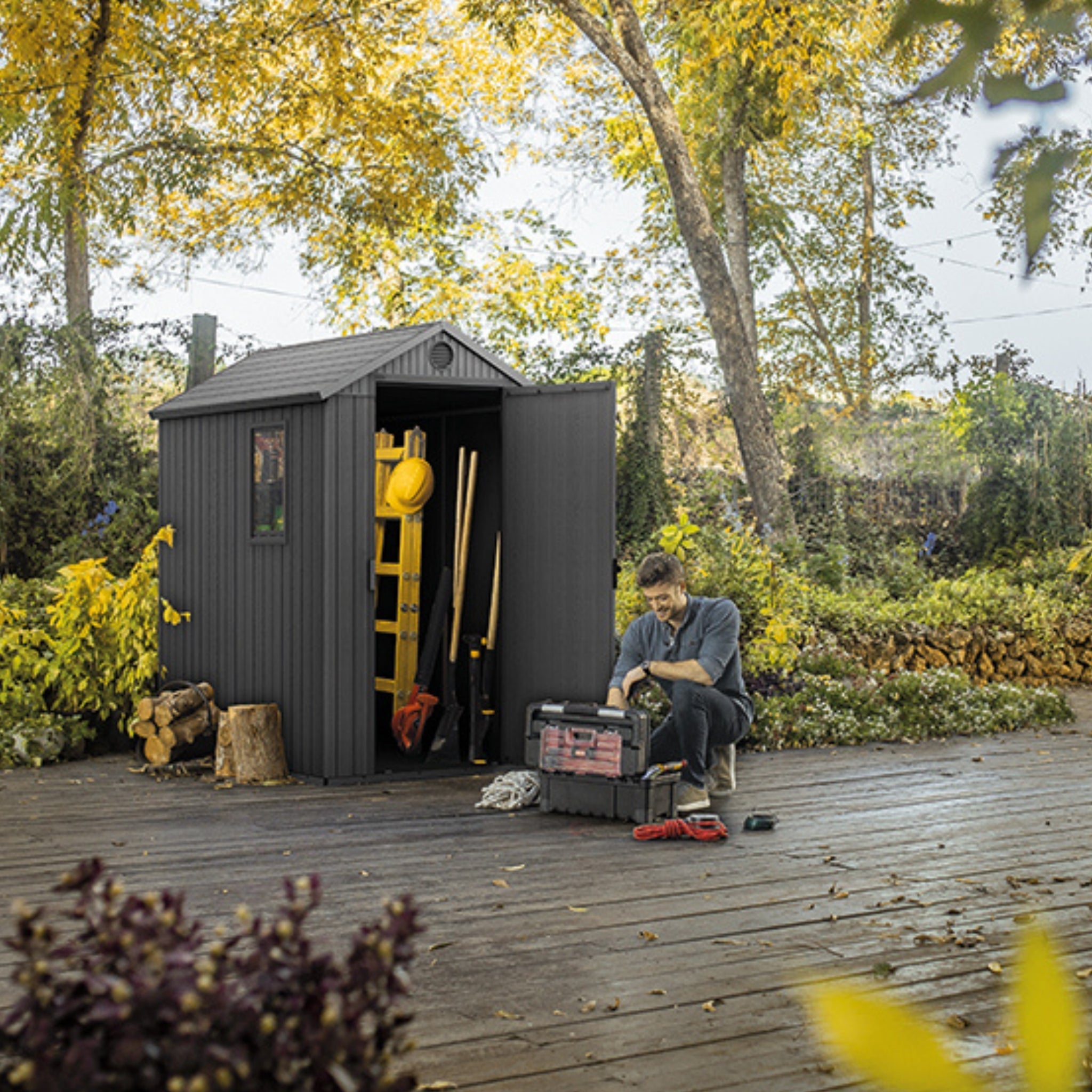 Keter Darwin 4×6 (2,3 m²) — Gartenhaus, Grün