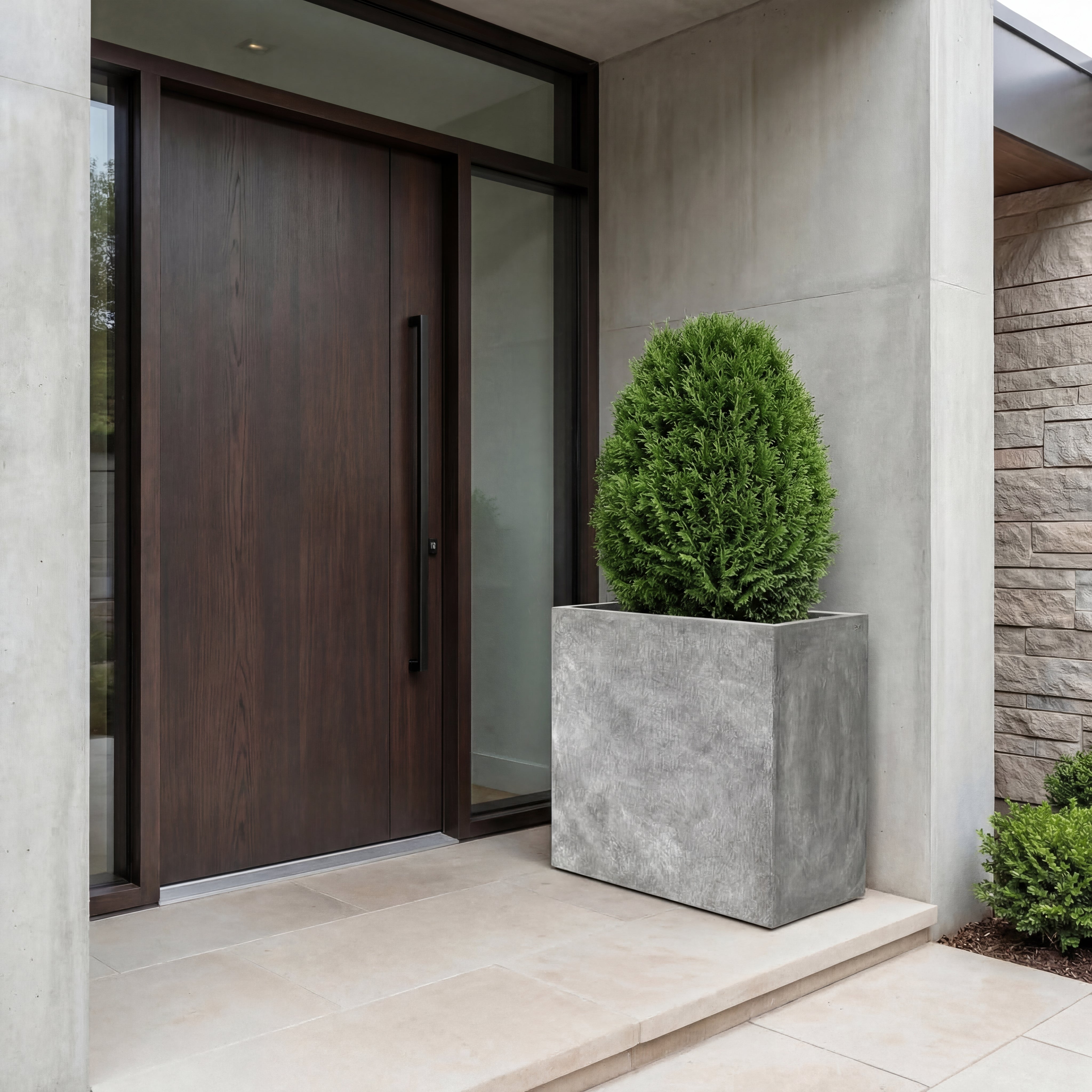 Beton-Pflanzkübel Alpha – Dunkelgrau