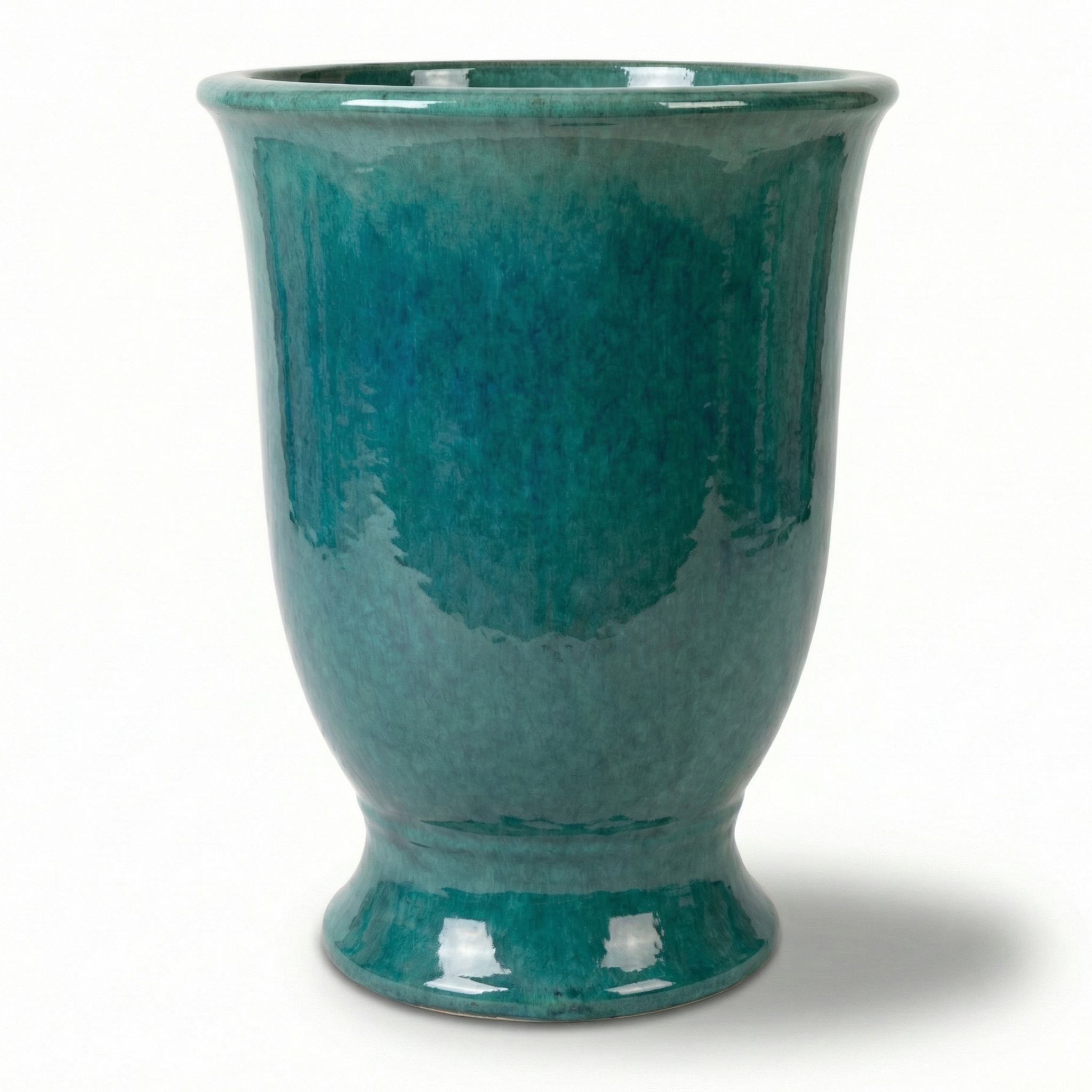 Keramický květináč ARTHUR azurově modrá – Provencelia, ručně vyráběný, mrazuvzdorný