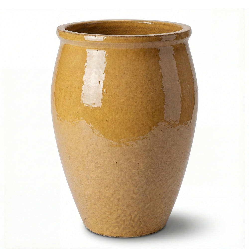 Keramik-Pflanzkübel BACCHUS - Wüstengelb - XL (36 cm x 52 cm)