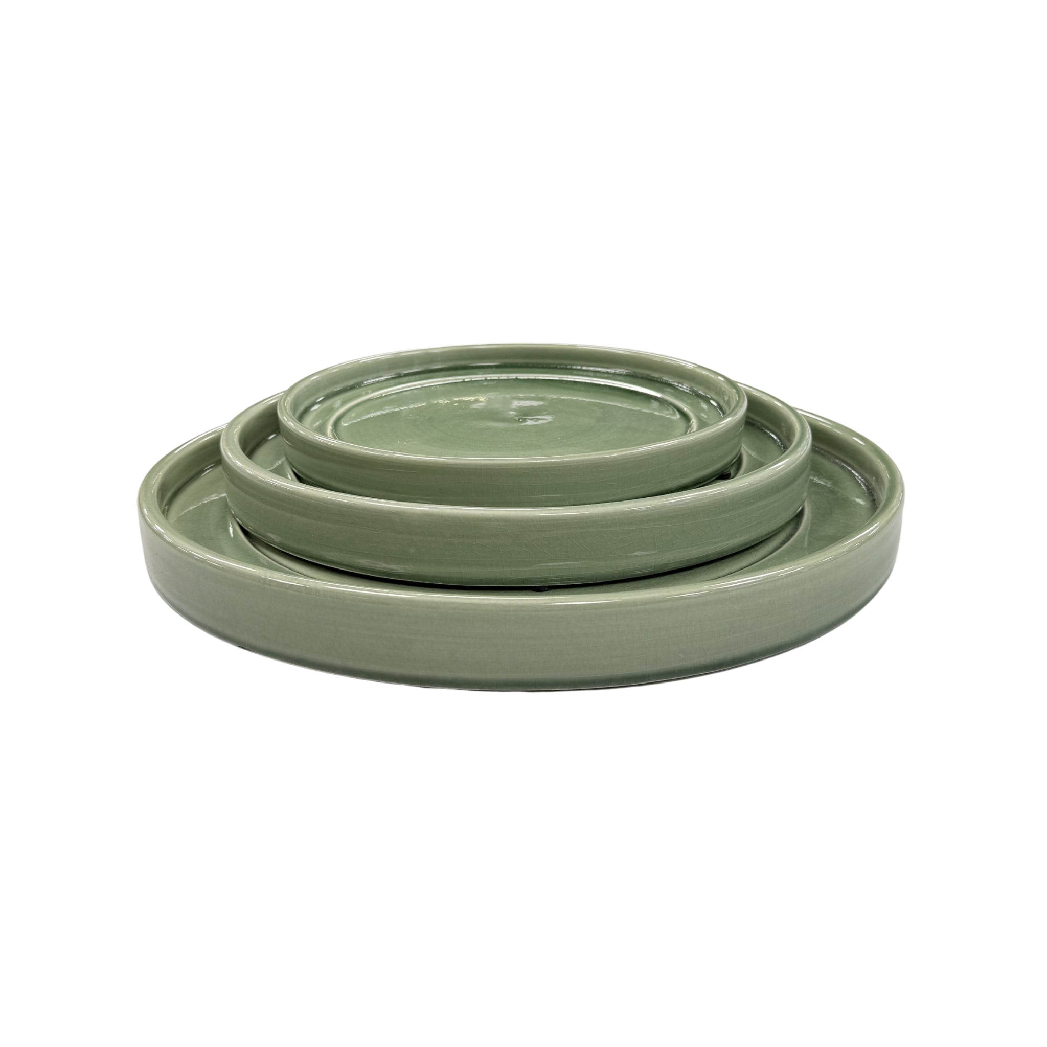 Untersetzer für Pflanzkübel – Apfelgrün