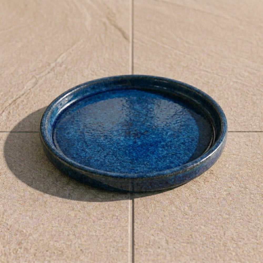 Pflanzkübel-Untersetzer – Majorell-Blau (Ø 21–49 cm)