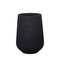 Robuster Betonpflanzkübel MONOLITH – Mattschwarz