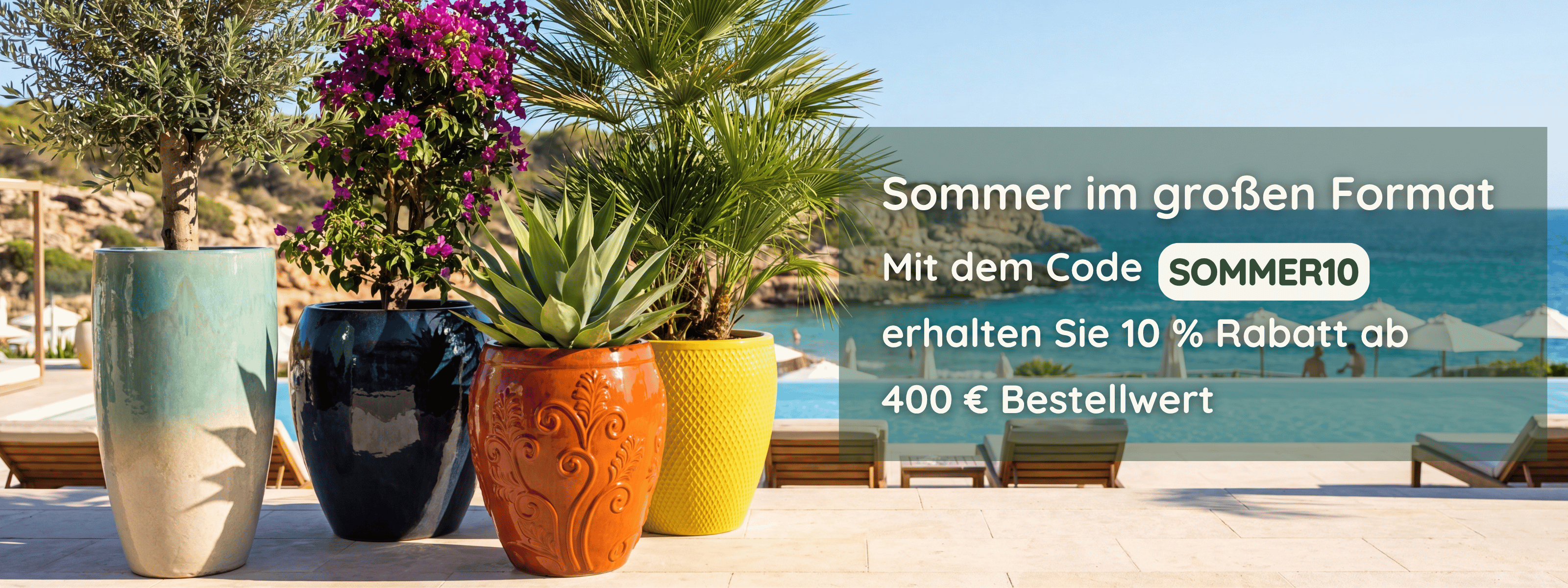 Sommer im großen Format – XXL Pflanzkübel Provencelia, 10 % Rabatt mit Code SOMMER10