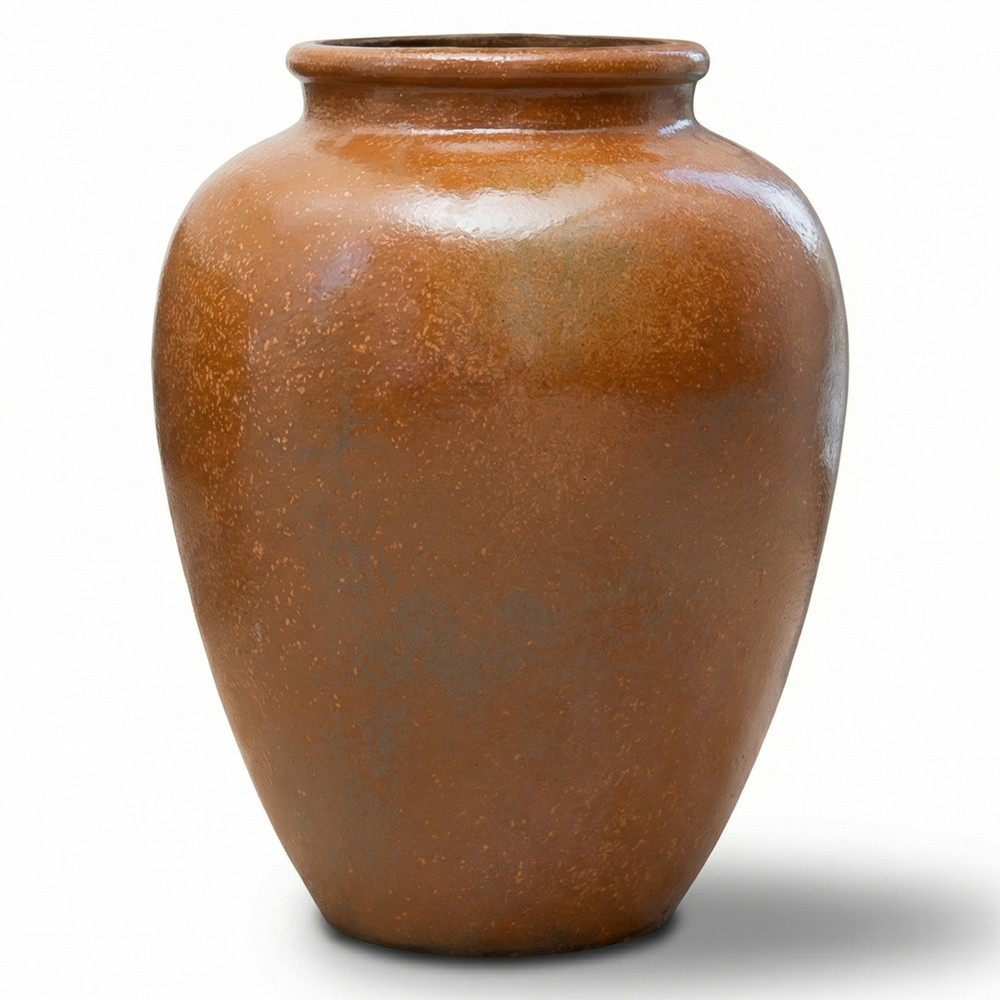 Keramik-Pflanzkübel DIONYSOS - Rostoptik - (50 x 65 cm)