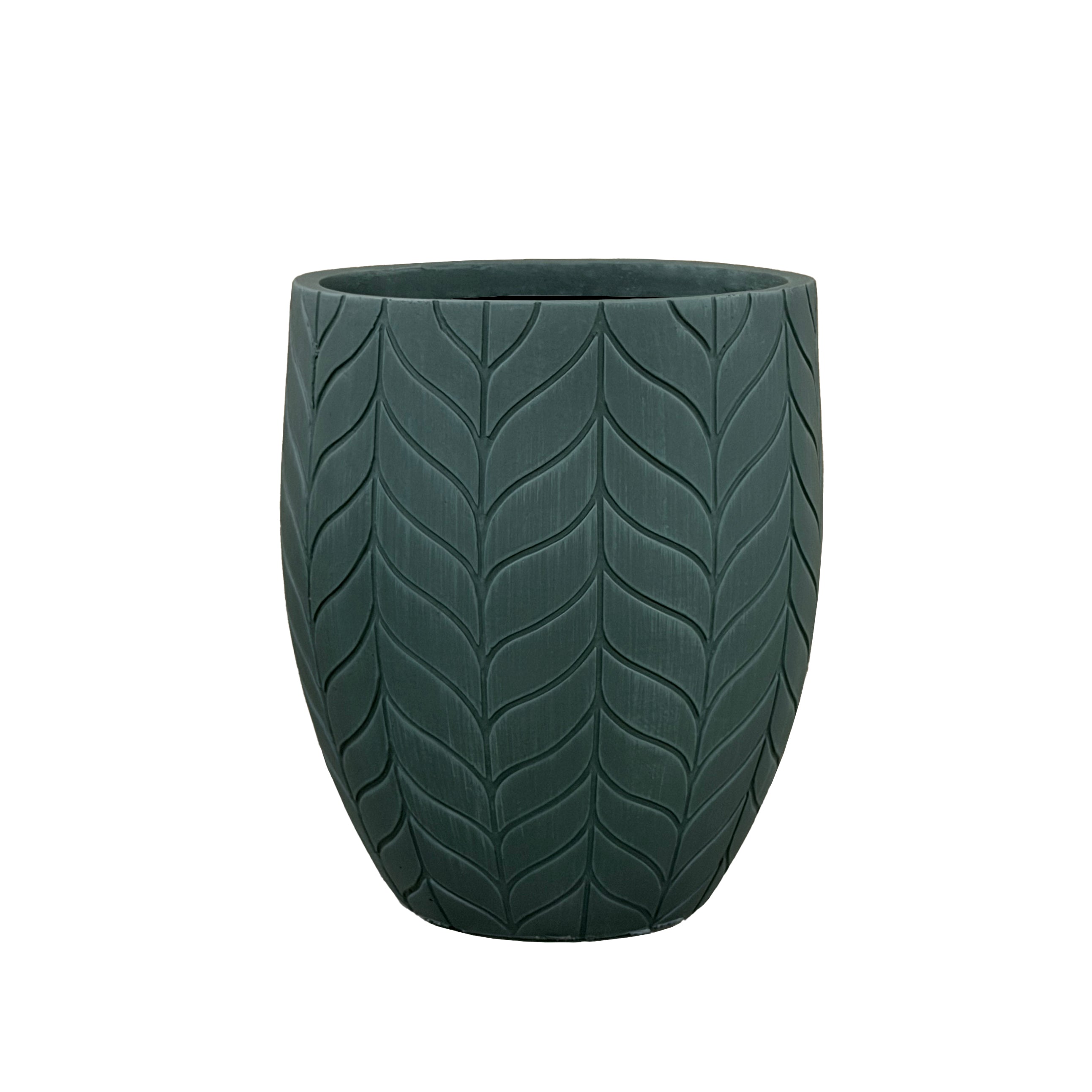 Betonblumentopf Essence – Dunkelgrün