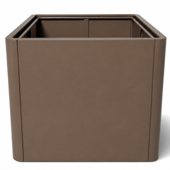 Großer verzinkter Stahl-Pflanzkübel GRANDOSIA - Taupe - XXXL (120x100cm)