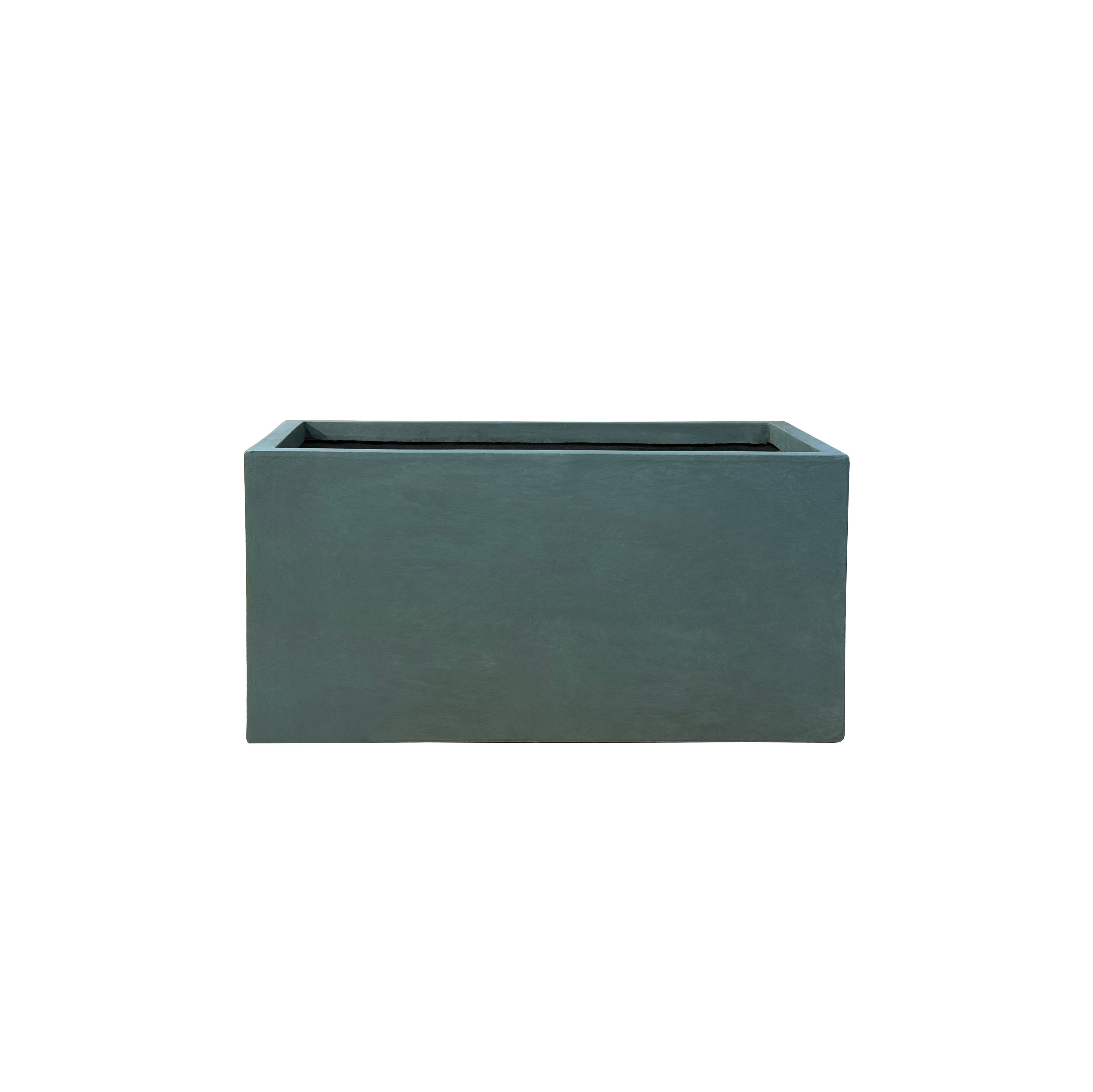 Beton-Pflanzkübel Horizon (79 x 37 x 37 cm) – Dunkelgrün