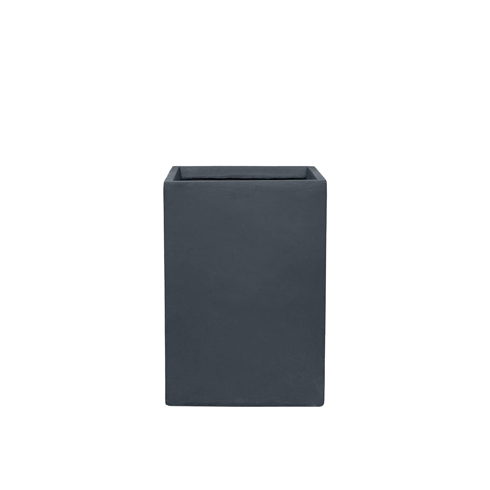 Beton-Pflanzkübel Kubix (35 x 35 x 70 cm) – Dunkelgrau