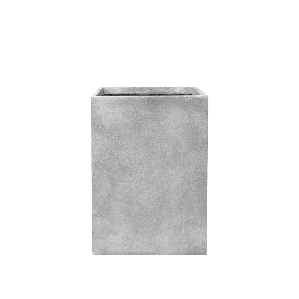 Beton-Pflanzkübel Kubix (33 x 33 x 47 cm) – Hellgrau