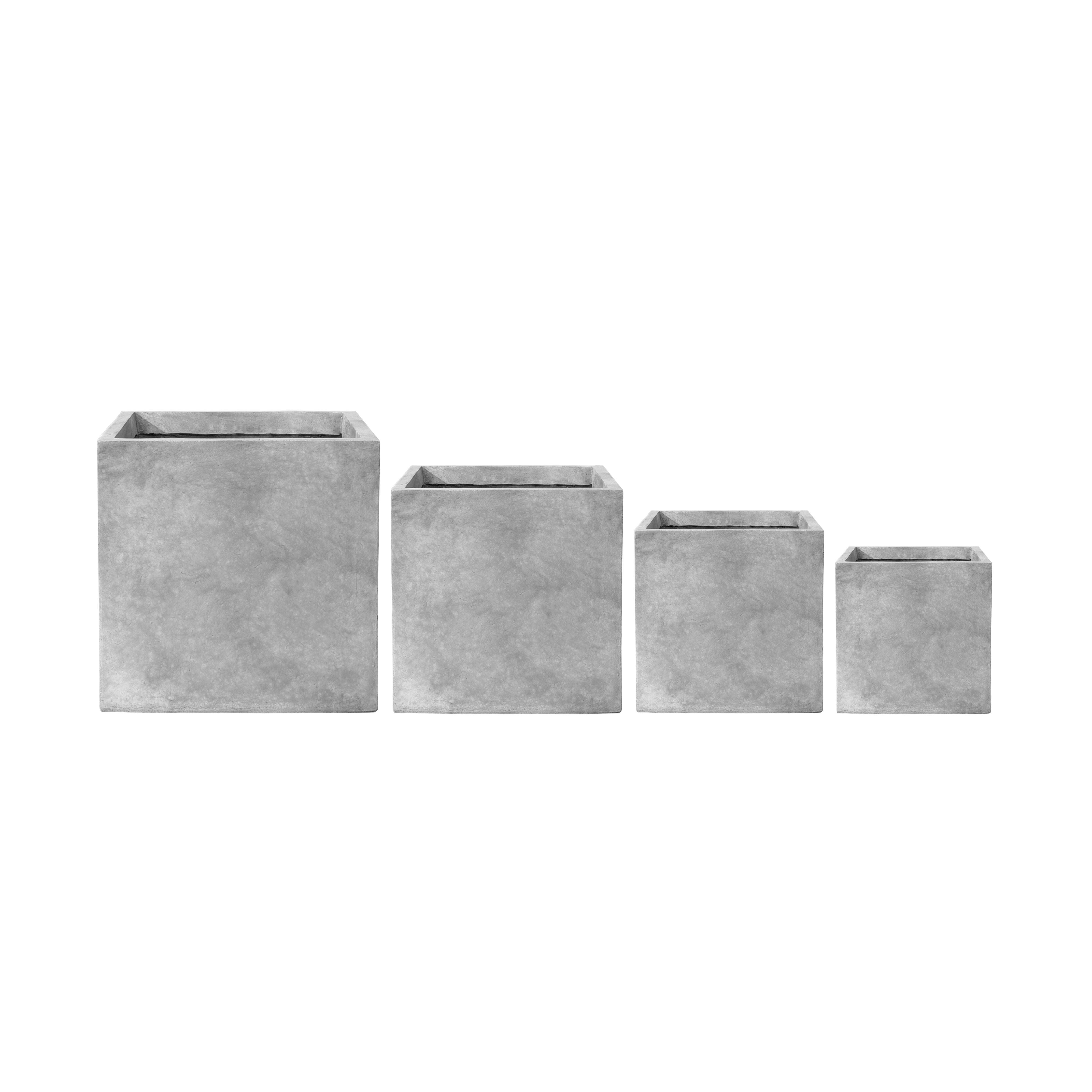 Beton-Pflanzkübel Kubix (50 x 50 x 50 cm) – Lichgrau