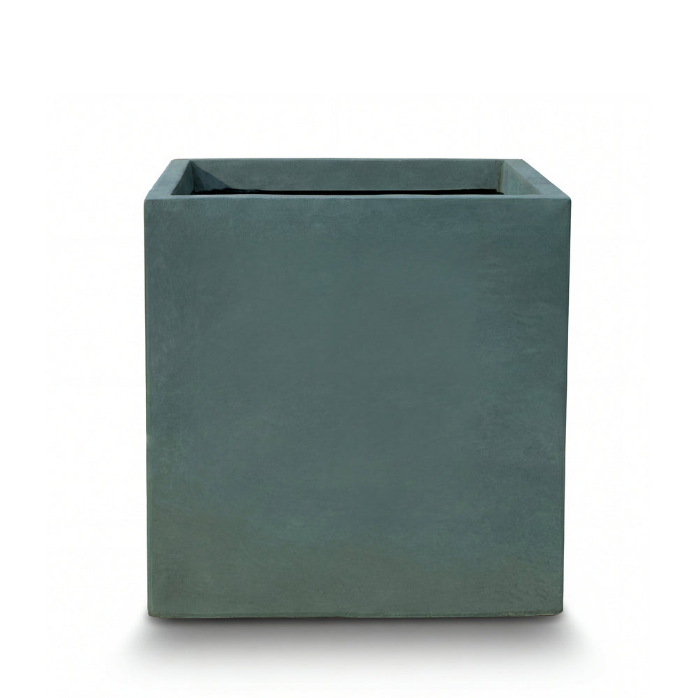 Beton-Pflanzkübel Kubix (40 x 40 x 40 cm) – Dunkelgrün