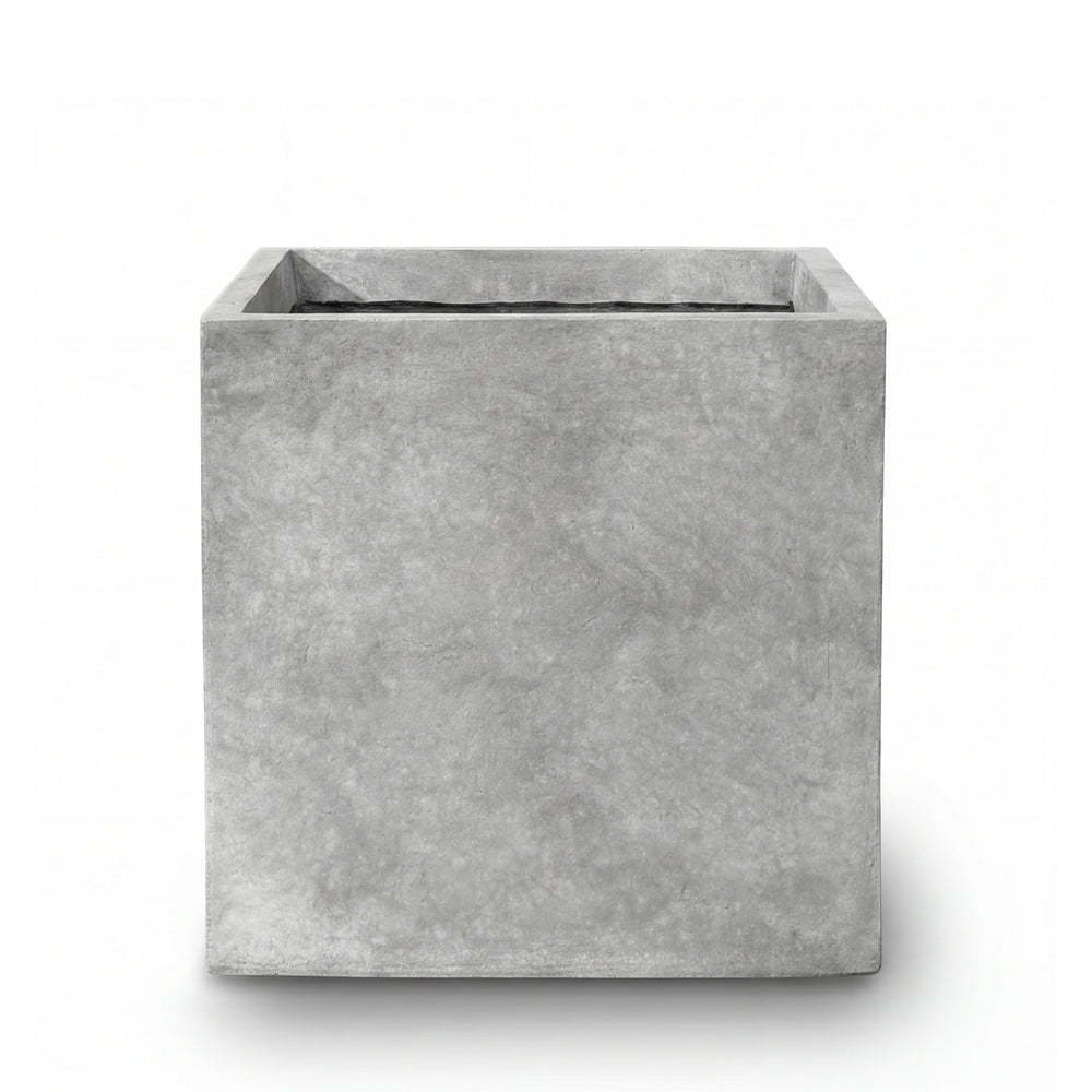 Beton-Pflanzkübel Kubix (40 x 40 x 40 cm) – Hellgrau