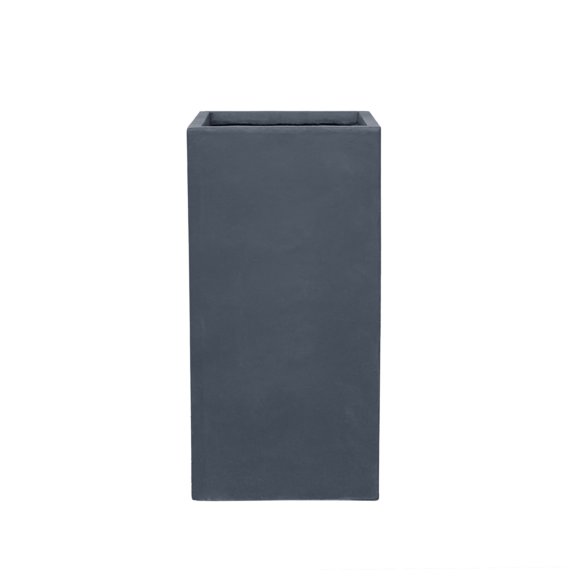 Beton-Pflanzkübel Kubix (41 x 41 x 81 cm) – Dunkelgrau