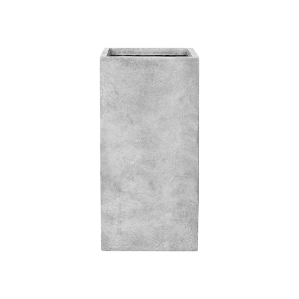 Beton-Pflanzkübel Kubix (41 x 41 x 81 cm) – Hellgrau