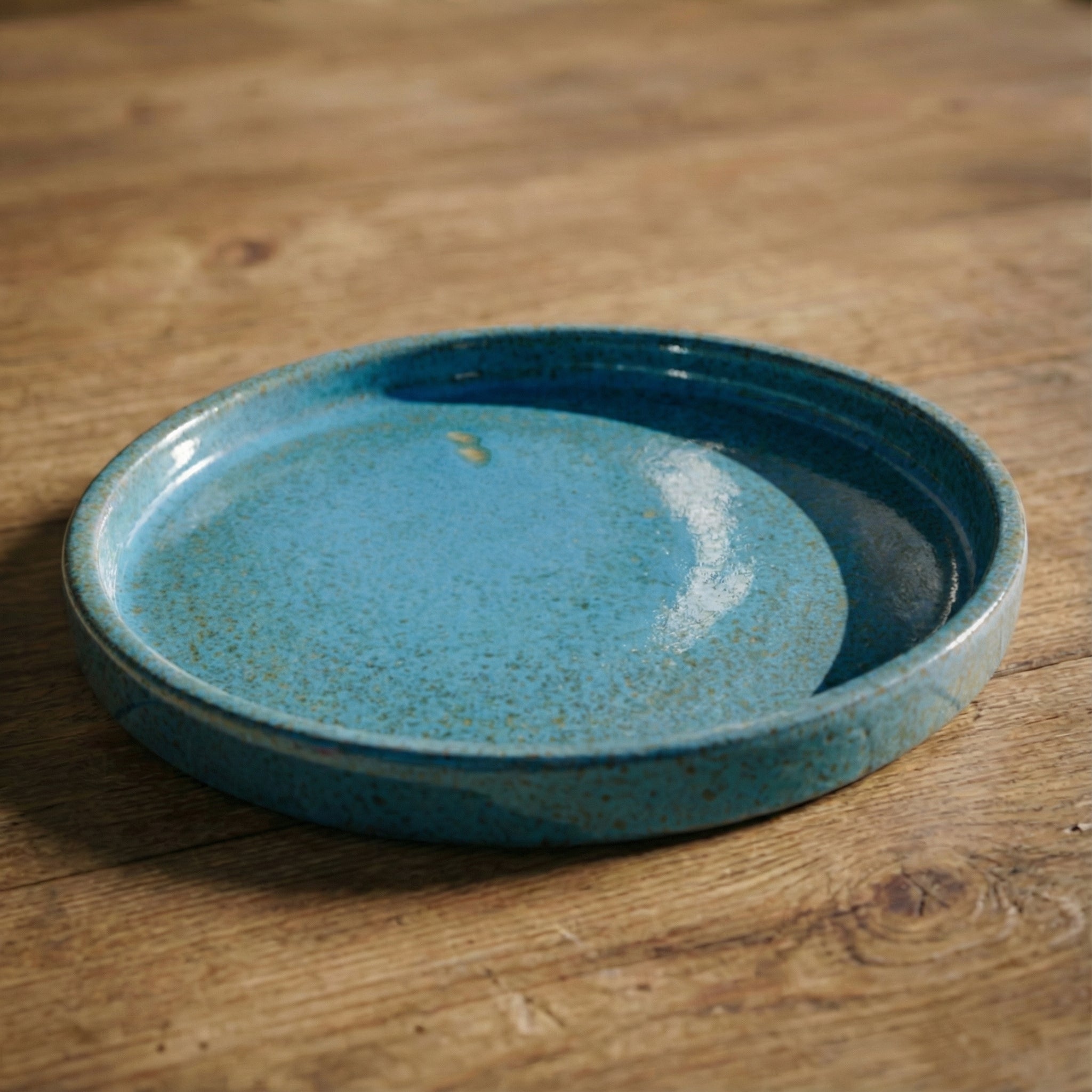 Untersetzer für Blumentopf – Stahlblau