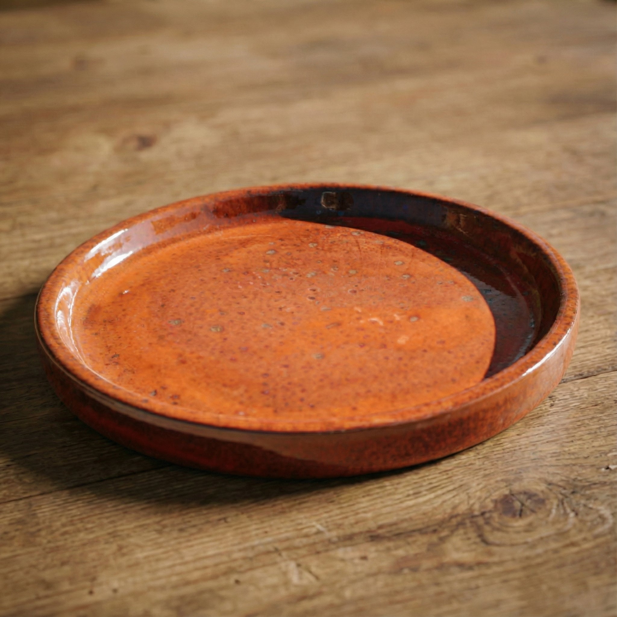 Untersetzer für Blumentopf – Herbstorange