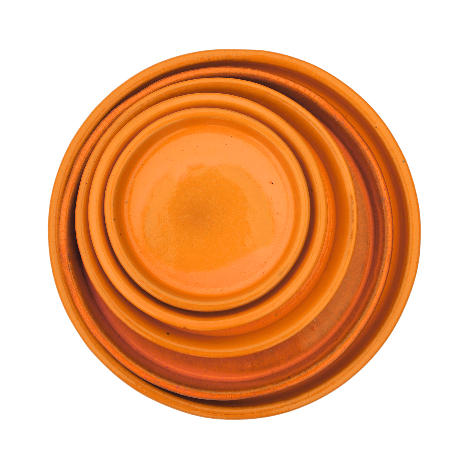 Untersetzer für Blumentopf – Tropisch Orange