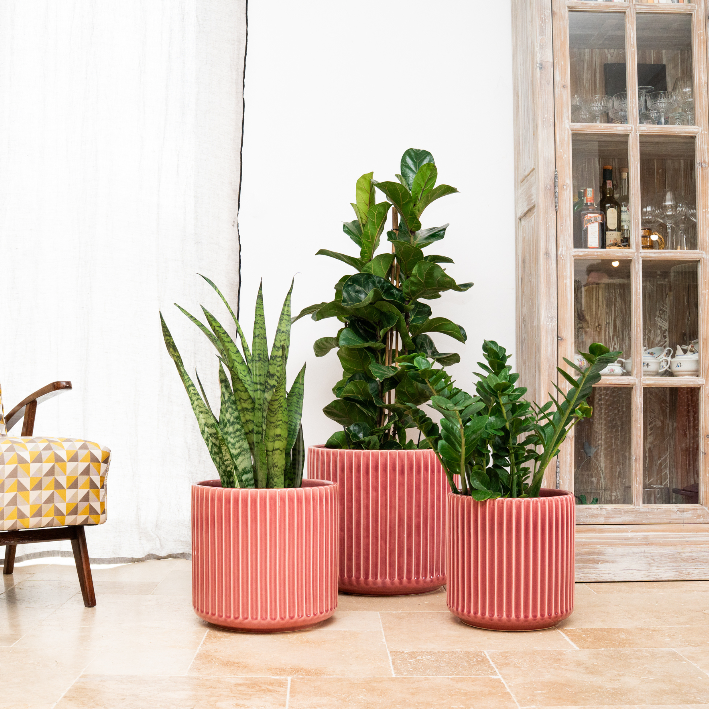 Keramik-Blumentopf LONDON – Rosa