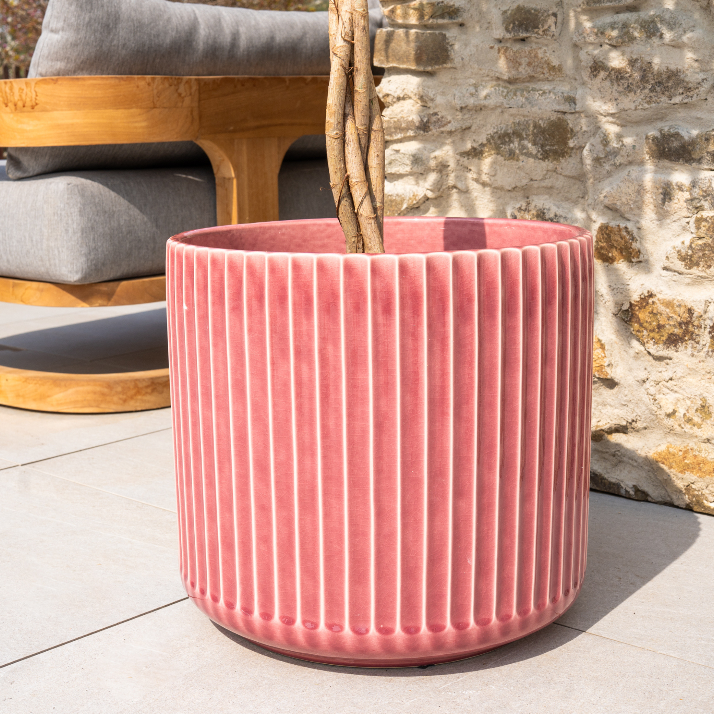 Keramik-Blumentopf LONDON – Rosa