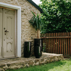 Keramicky květináč Athena - Černý