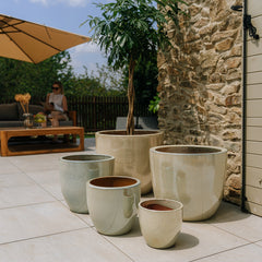 Keramický květináč LANCELOT - Perlový