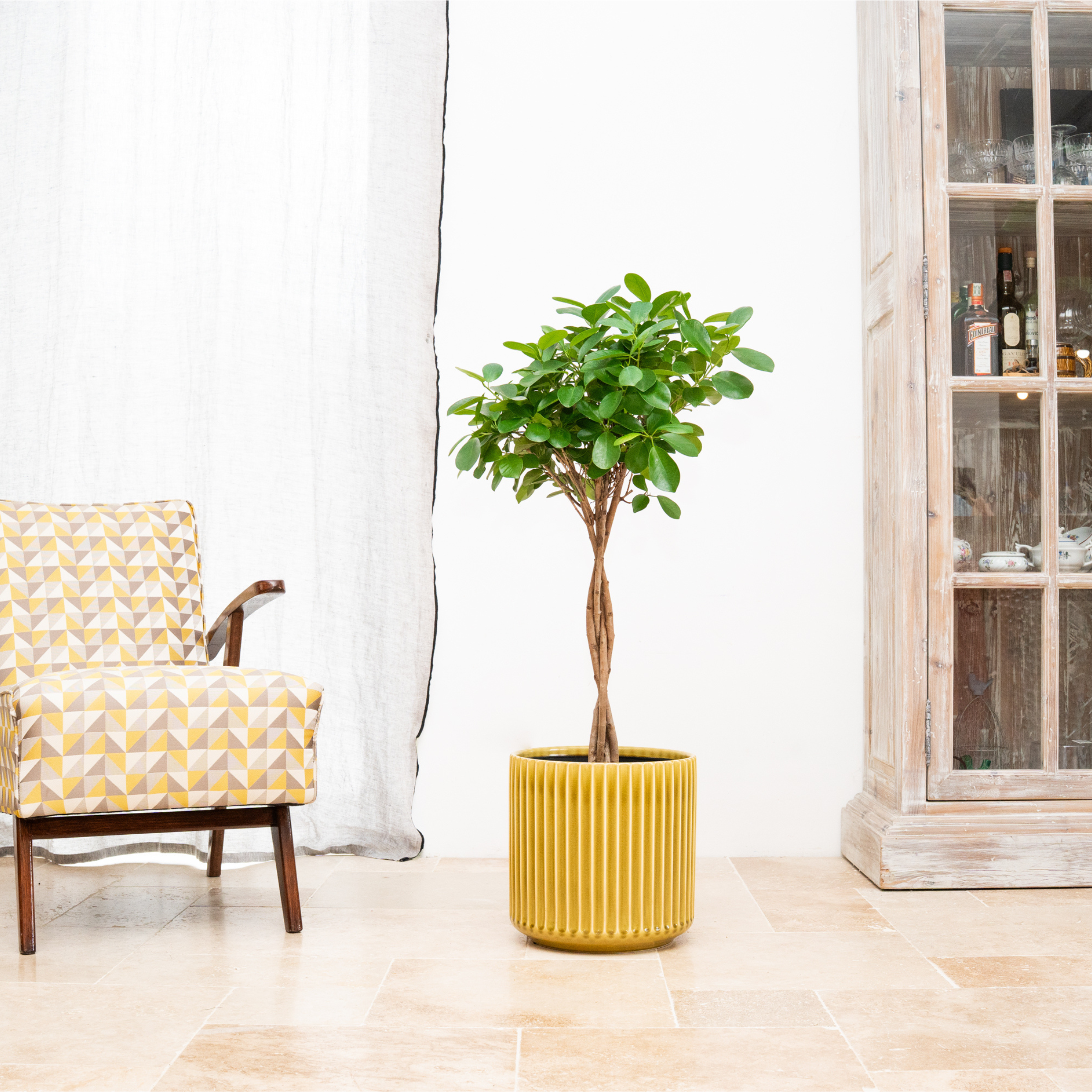 Keramik-Blumentopf LONDON – Gelb