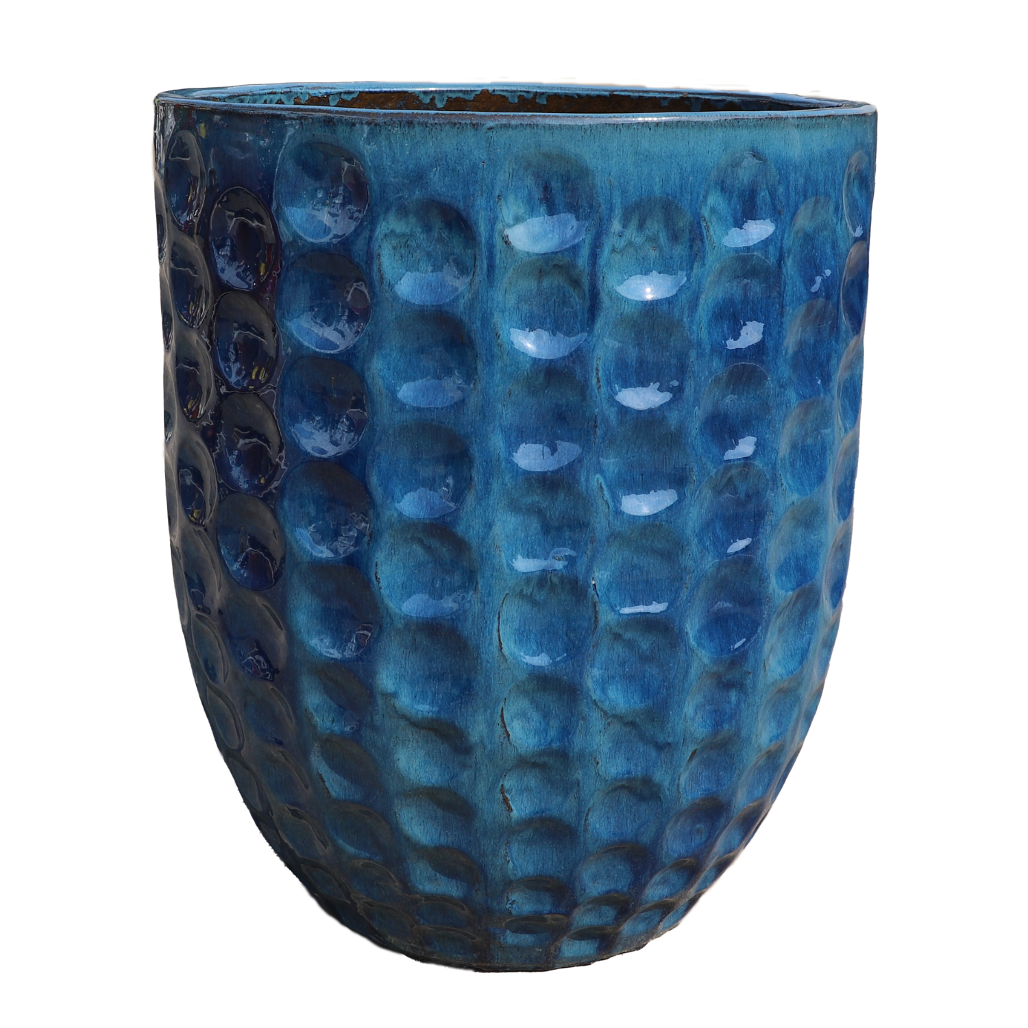 Keramik Blumentopf MEROVEE - Azurblau