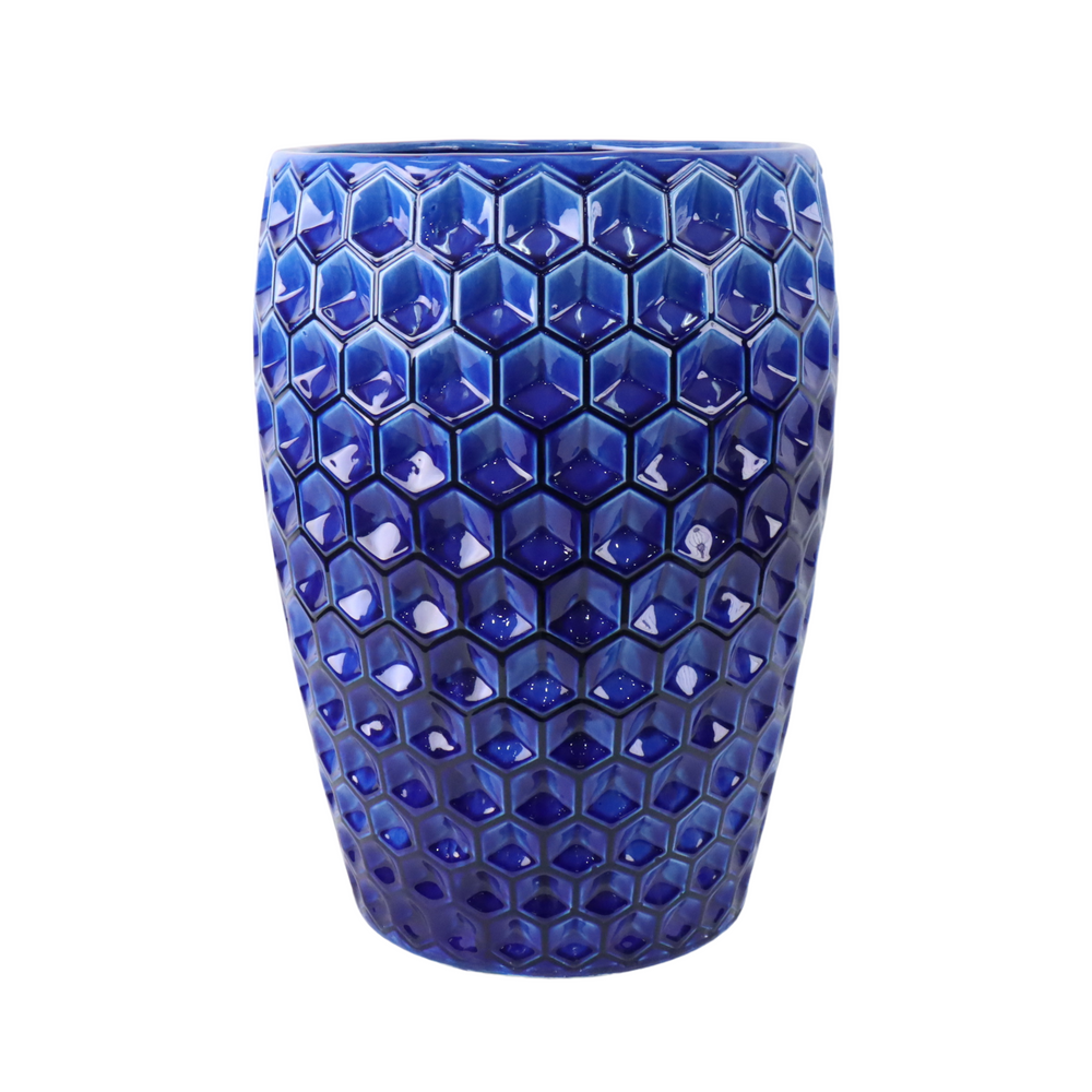 Keramik-Pflanzkübel VERSAILLE - Blau - XXL (38 x 54 cm)